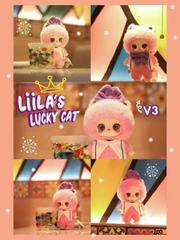1250 - Baby Three Liila Lucky Cat V3 - Plush Series Art Toy - Set 8 Bé Ngẫu Nhiên - Bé Siêu Thơm Ngọt Ngào [CHÍNH HÃNG]