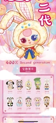 1266 - Baby three BB3 400% V2 - Hộp Mù Blindbox ngẫu nhiên - Baby Three  400% Version 2 Art Toy [CHÍNH HÃNG]