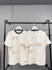 1243 - Áo New Era NY NY NY Trắng Kem [HÀNG CHÍNH HÃNG]