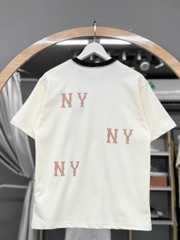 1243 - Áo New Era NY NY NY Trắng Kem [HÀNG CHÍNH HÃNG]