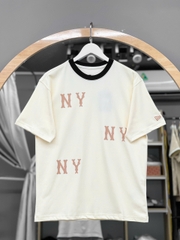 1243 - Áo New Era NY NY NY Trắng Kem [HÀNG CHÍNH HÃNG]