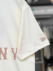 1243 - Áo New Era NY NY NY Trắng Kem [HÀNG CHÍNH HÃNG]