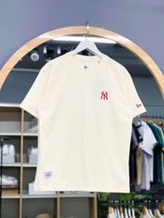 1239 - Áo New Era NY Đỏ Mono NY - Trắng kem Ivory [HÀNG CHÍNH HÃNG]