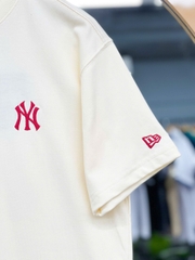1239 - Áo New Era NY Đỏ Mono NY - Trắng kem Ivory [HÀNG CHÍNH HÃNG]