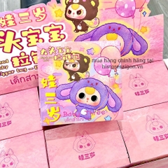1249 - Baby three Big Head Bé Đầu To - Lẻ 1 Blind Box - Baby Three Animal Party Big Cute Plush Series Art Toy [CHÍNH HÃNG]