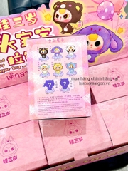 1249 - Baby three Big Head Bé Đầu To - Lẻ 1 Blind Box - Baby Three Animal Party Big Cute Plush Series Art Toy [CHÍNH HÃNG]