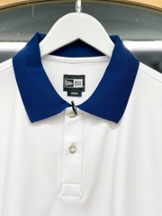 1264 - Áo Polo New Era LA Big Logo Los Angeles Doggers Trắng Sọc Xanh [HÀNG CHÍNH HÃNG]