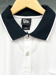 1270 - Áo Polo New Era Big B Basic Thêu Trắng Chữ Đen [HÀNG CHÍNH HÃNG]