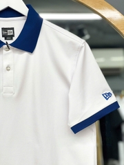 1264 - Áo Polo New Era LA Big Logo Los Angeles Doggers Trắng Sọc Xanh [HÀNG CHÍNH HÃNG]