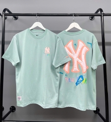1253 - Áo New Era NY New York Hand Art Xanh Mint [HÀNG CHÍNH HÃNG]