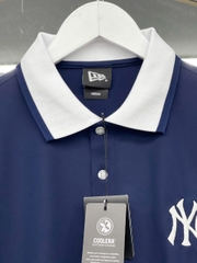 1255 - Áo Polo New Era NY Xanh Navy Xọc Tay Trắng Thủy Thủ [HÀNG CHÍNH HÃNG]