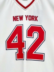1252 - Áo New Era NY New York 42 Cổ Tim Viền Đỏ [HÀNG CHÍNH HÃNG]