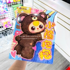 1268 - Balo Baby three BB3 Balo Gấu BB3 (Mắt Ngẫu Nhiên) - Baby Three Little Bear Hugs Plush School Bag Art Toy [CHÍNH HÃNG]