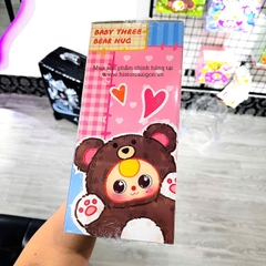 1268 - Balo Baby three BB3 Balo Gấu BB3 (Mắt Ngẫu Nhiên) - Baby Three Little Bear Hugs Plush School Bag Art Toy [CHÍNH HÃNG]