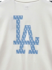 1284 - Áo Thun New Era LA Monogram - Trắng chữ LA Xanh  [HÀNG CHÍNH HÃNG]