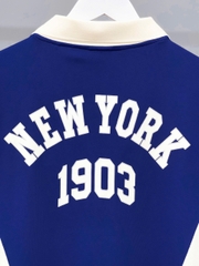 1273 - Áo Polo New Era NY 1903 Xanh Thủy Thủ Sọc Trắng [HÀNG CHÍNH HÃNG]