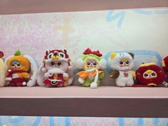 1280 - Baby Three Tết Mini Set 8 Bé - Baby Three Lunar New Years Plush Art Toy [CHÍNH HÃNG]