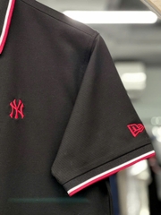 1291 - Áo Polo New Era - Đen Viển Cổ Đỏ - NY Đỏ  [HÀNG CHÍNH HÃNG]