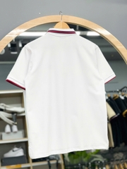 1296  - Áo Polo New Era - Trắng Cổ Viền Đỏ -  NY [HÀNG CHÍNH HÃNG]