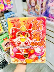 1279 - Baby Three Tết 400% Bb3 Tết 400% - Cặp 2 Bé Thỏ Hồng Vàng - Baby Three Lunar New Years Plush Art Toy [CHÍNH HÃNG]