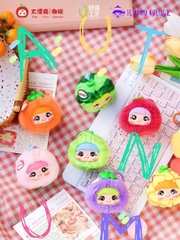 1312 - Baby Three YAYA V2 YAYA Trái Cây Set 8 Bé - Baby Three Happy Ghost Fun Fruit Plush Pendant [CHÍNH HÃNG]