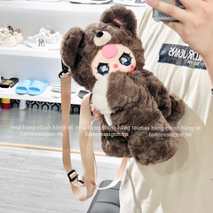 1268 - Balo Baby three BB3 Balo Gấu BB3 (Mắt Ngẫu Nhiên) - Baby Three Little Bear Hugs Plush School Bag Art Toy [CHÍNH HÃNG]
