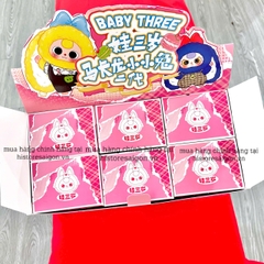 1319 - Baby Three Macaron V2 Set 6 Bé - MCR V2 - The Baby Three Macaron Cute Bunny V2 Plush [CHÍNH HÃNG]