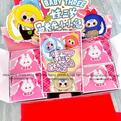 1319 - Baby Three Macaron V2 Set 6 Bé - MCR V2 - The Baby Three Macaron Cute Bunny V2 Plush [CHÍNH HÃNG]