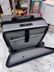 1325 - Vali Adidas Embossed Logo - Size Xách Tay Cabin - Form Mới - Xám Chì [CHÍNH HÃNG]
