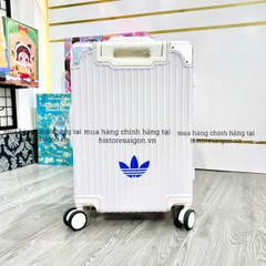 653 -  Vali Adidas Big Logo - Size Cabin 22 Xách Tay - Trắng Sữa [HÀNG CHÍNH HÃNG]