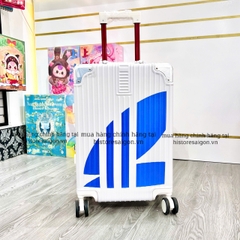 653 -  Vali Adidas Big Logo - Size Cabin 22 Xách Tay - Trắng Sữa [HÀNG CHÍNH HÃNG]