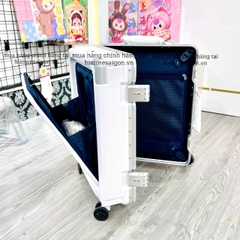 735 -  Vali Fila Embossed Logo - Size Cabin 22 Xách Tay - Trắng [HÀNG CHÍNH HÃNG]
