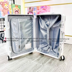 653 -  Vali Adidas Big Logo - Size Cabin 22 Xách Tay - Trắng Sữa [HÀNG CHÍNH HÃNG]