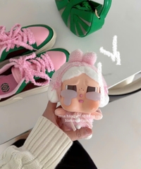 1368 - Crybaby Crying Again Thỏ Hồng - Mô Hình Gấu Bông Art Toy POP MART CRYBABY Crying Again Series-Vinyl Face Plush Code 12403190031 [HÀNG CHÍNH HÃNG]