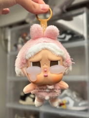 1368 - Crybaby Crying Again Thỏ Hồng - Mô Hình Gấu Bông Art Toy POP MART CRYBABY Crying Again Series-Vinyl Face Plush Code 12403190031 [HÀNG CHÍNH HÃNG]
