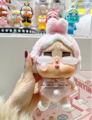 1368 - Crybaby Crying Again Thỏ Hồng - Mô Hình Gấu Bông Art Toy POP MART CRYBABY Crying Again Series-Vinyl Face Plush Code 12403190031 [HÀNG CHÍNH HÃNG]