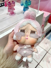 1368 - Crybaby Crying Again Thỏ Hồng - Mô Hình Gấu Bông Art Toy POP MART CRYBABY Crying Again Series-Vinyl Face Plush Code 12403190031 [HÀNG CHÍNH HÃNG]