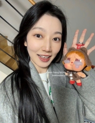1369 - Crybaby Crying Again Gấu Nâu - Mô Hình Gấu Bông Art Toy POP MART CRYBABY Crying Again Series-Vinyl Face Plush Code 12403190031 [HÀNG CHÍNH HÃNG]