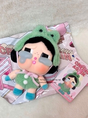 1370 - Crybaby Crying Again Ếch Xanh What A Frog - Mô Hình Gấu Bông Art Toy POP MART CRYBABY Crying Again Series-Vinyl Face Plush Code 12403190031 [HÀNG CHÍNH HÃNG]