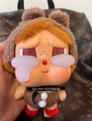 1369 - Crybaby Crying Again Gấu Nâu - Mô Hình Gấu Bông Art Toy POP MART CRYBABY Crying Again Series-Vinyl Face Plush Code 12403190031 [HÀNG CHÍNH HÃNG]