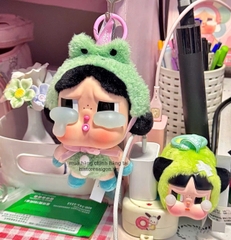 1370 - Crybaby Crying Again Ếch Xanh What A Frog - Mô Hình Gấu Bông Art Toy POP MART CRYBABY Crying Again Series-Vinyl Face Plush Code 12403190031 [HÀNG CHÍNH HÃNG]