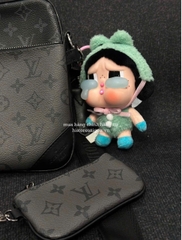 1370 - Crybaby Crying Again Ếch Xanh What A Frog - Mô Hình Gấu Bông Art Toy POP MART CRYBABY Crying Again Series-Vinyl Face Plush Code 12403190031 [HÀNG CHÍNH HÃNG]
