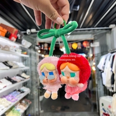 1314 - Crybaby Cherry - POPMART CRYBABY Crying For Love Series Love You Cherry Much Vinyl Plush Hanging Card [CHÍNH HÃNG]