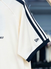 1390  - Áo New Era NY New York Yankees Trắng Kem Tay Sọc [HÀNG CHÍNH HÃNG]