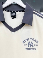 1389  - Áo Polo New Era New York Yankess Sailor est.1973 Trắng Xám  [HÀNG CHÍNH HÃNG]