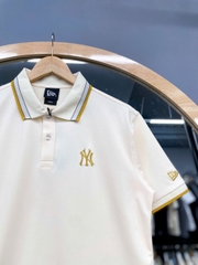 1388  - Áo Polo New Era NY Basic Neyyan Logo Ivo - Trắng Be Viền Cổ - Logo Thêu 16899874  [HÀNG CHÍNH HÃNG]
