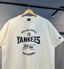1399 - Áo New Era NY New York Yankees MLB Trắng Kem [HÀNG CHÍNH HÃNG]