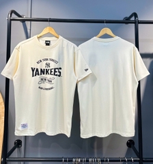 1399 - Áo New Era NY New York Yankees MLB Trắng Kem [HÀNG CHÍNH HÃNG]
