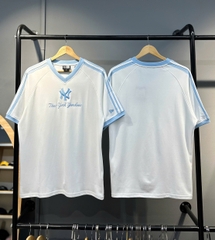 1398 - Áo New Era NY New York Yankees Trắng Kem Xanh Tay Sọc [HÀNG CHÍNH HÃNG]