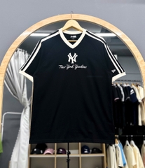 1397  - Áo New Era NY New York Yankees Đen Tay Sọc [HÀNG CHÍNH HÃNG]